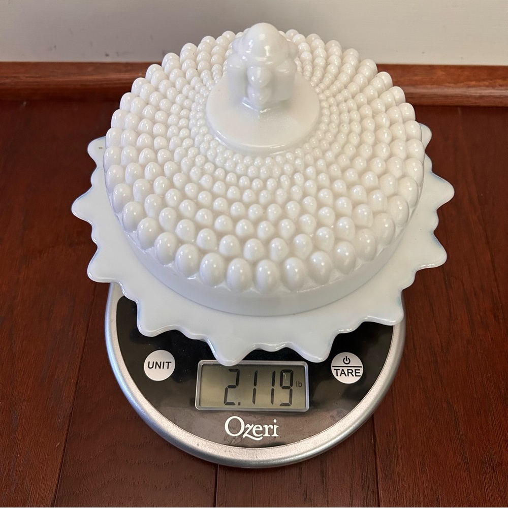 Westmoreland White American Hobnail
Milk Glass Butter/Cheese Dome
Covered Dish - Picture 8 of 9
